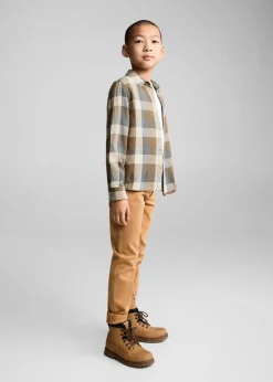 Dzieci MANGO Koszule*Bawełniana koszula w kratę