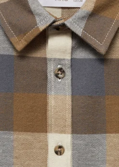 Dzieci MANGO Koszule*Bawełniana koszula w kratę