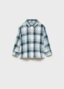 Dzieci MANGO Koszule*Bawełniana koszula w kratę
