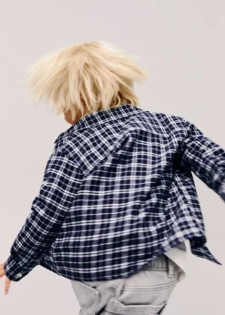 Dzieci MANGO Koszule*Bawełniana koszula w kratę