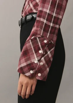 MANGO Koszule I Bluzki*Bawełniana koszula w kratę