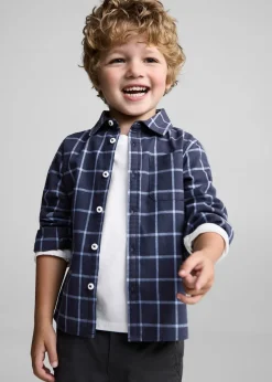 Dzieci MANGO Koszule*Bawełniana koszula w kratę