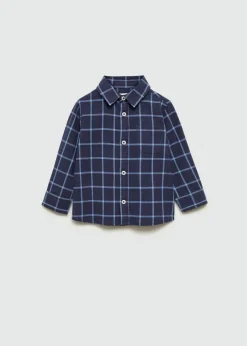 Dzieci MANGO Koszule*Bawełniana koszula w kratę