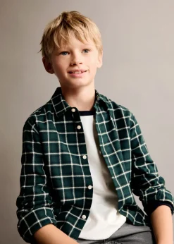 Dzieci MANGO Koszule*Bawełniana koszula w kratę