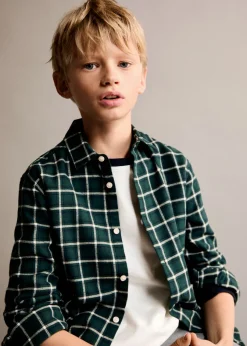 Dzieci MANGO Koszule*Bawełniana koszula w kratę