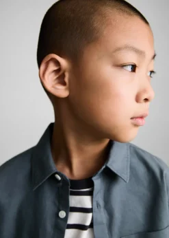 Dzieci MANGO Koszule*Bawełniana koszula z kieszenią