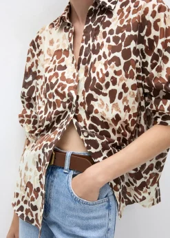 MANGO Koszule I Bluzki*Bawełniana koszula ze wzorem