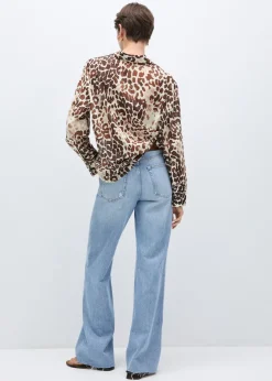 MANGO Koszule I Bluzki*Bawełniana koszula ze wzorem