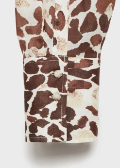 MANGO Koszule I Bluzki*Bawełniana koszula ze wzorem