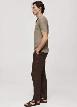 MANGO Kardigany I Swetry|Koszulki Polo*Bawełniana koszulka polo z dzianiny tencel