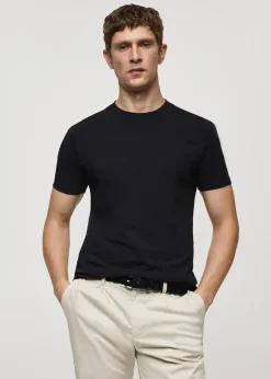 MANGO Koszulki*Bawełniana koszulka stretch