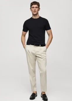 MANGO Koszulki*Bawełniana koszulka stretch