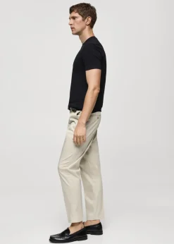 MANGO Koszulki*Bawełniana koszulka stretch