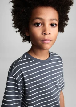 Dzieci MANGO Koszulki*Bawełniana koszulka w pasy