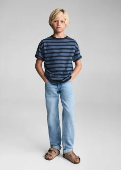 Dzieci MANGO Koszulki*Bawełniana koszulka w pasy