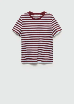 MANGO Koszulki*Bawełniana koszulka w pasy