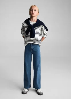 Dzieci MANGO Koszulki I Topy*Bawełniana koszulka w pasy