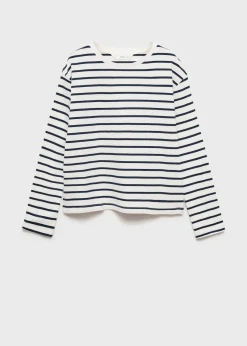 Dzieci MANGO Koszulki I Topy*Bawełniana koszulka w pasy