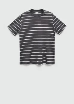 MANGO Koszulki*Bawełniana koszulka w pasy