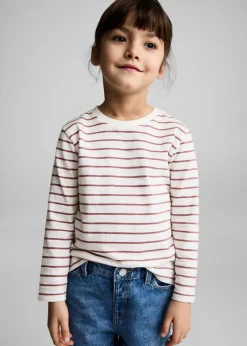 Dzieci MANGO Koszulki*Bawełniana koszulka w pasy