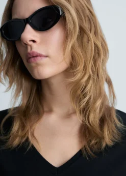 MANGO Koszulki*Bawełniana koszulka z dekoltem V