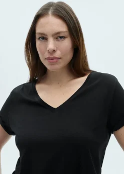 MANGO Koszulki*Bawełniana koszulka z dekoltem V