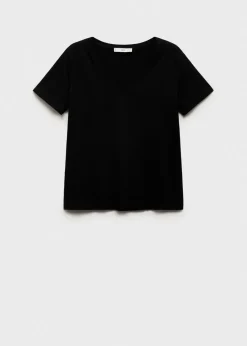 MANGO Koszulki*Bawełniana koszulka z dekoltem V