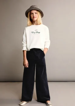 Dzieci MANGO Koszulki I Topy*Bawełniana koszulka z haftem