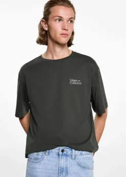 MANGO Koszulki*Bawełniana koszulka z haftem