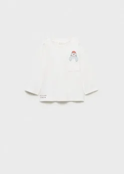 Dzieci MANGO Koszulki*Bawełniana koszulka z haftem