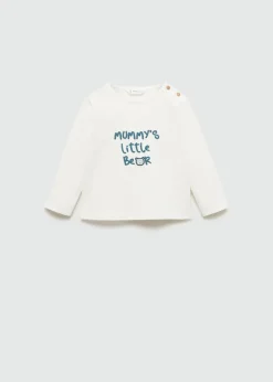 Dzieci MANGO T-shirty I Body*Bawełniana koszulka z haftem