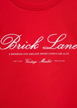 MANGO Koszulki I Topy*Bawełniana koszulka z haftem