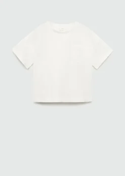 Dzieci MANGO Koszulki I Topy*Bawełniana koszulka z kieszenią