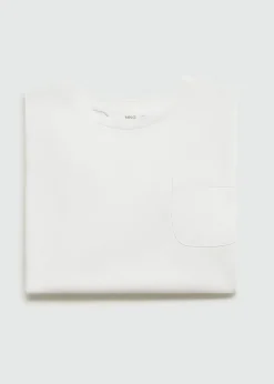 Dzieci MANGO Koszulki I Topy*Bawełniana koszulka z kieszenią