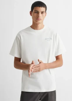 MANGO Koszulki*Bawełniana koszulka z napisem