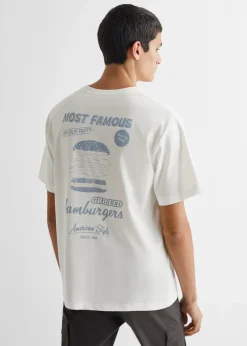 MANGO Koszulki*Bawełniana koszulka z napisem