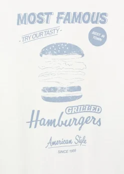 MANGO Koszulki*Bawełniana koszulka z napisem