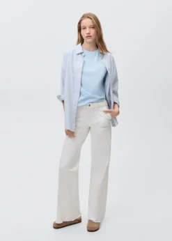 MANGO Koszulki I Topy*Bawełniana koszulka z napisem