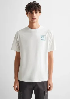 MANGO Koszulki*Bawełniana koszulka z napisem