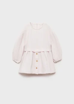 Dzieci MANGO Sukienki I Kombinezony*Bawełniana sukienka zapinana na guziki