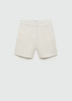 MANGO Krótkie Spodenki*Bawełniane bermudy w pasy