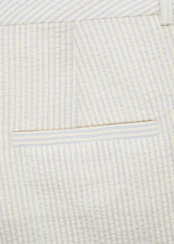 MANGO Krótkie Spodenki*Bawełniane bermudy w pasy