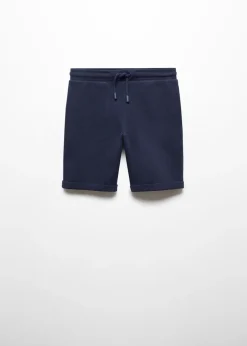 Dzieci MANGO Bermudy*Bawełniane bermudy z teksturą