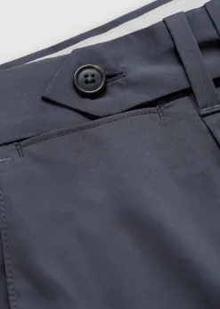 MANGO Spodnie*Bawełniane bermudy z zakładkami