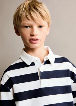 Dzieci MANGO Koszulki*Bawełniane polo w paski