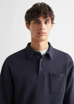 MANGO Bluzy*Bawełniane polo z długim rękawem