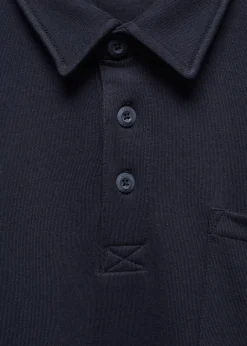 MANGO Bluzy*Bawełniane polo z długim rękawem