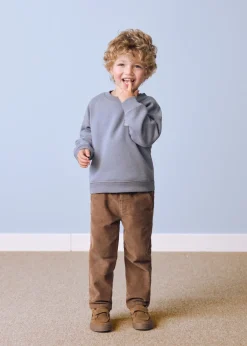 Dzieci MANGO Spodnie*Bawełniane spodnie sztruksowe