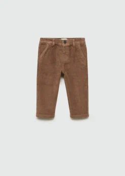 Dzieci MANGO Spodnie*Bawełniane spodnie sztruksowe