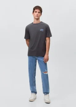 MANGO Koszulki*Bawełniany wzorzysty t-shirt